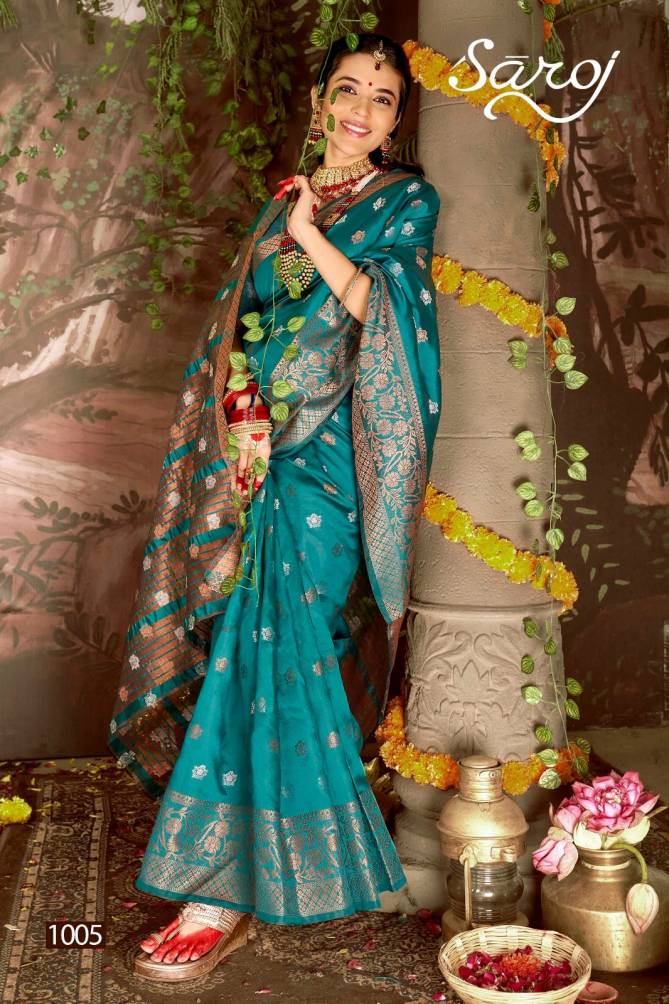 Saraswati 4 By Saroj Soft Silk Designer Sarees Wholesale Clothing Suppliers In India